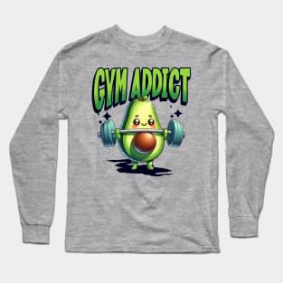Avocado Mascot - Gym Addict Long Sleeve T-Shirt